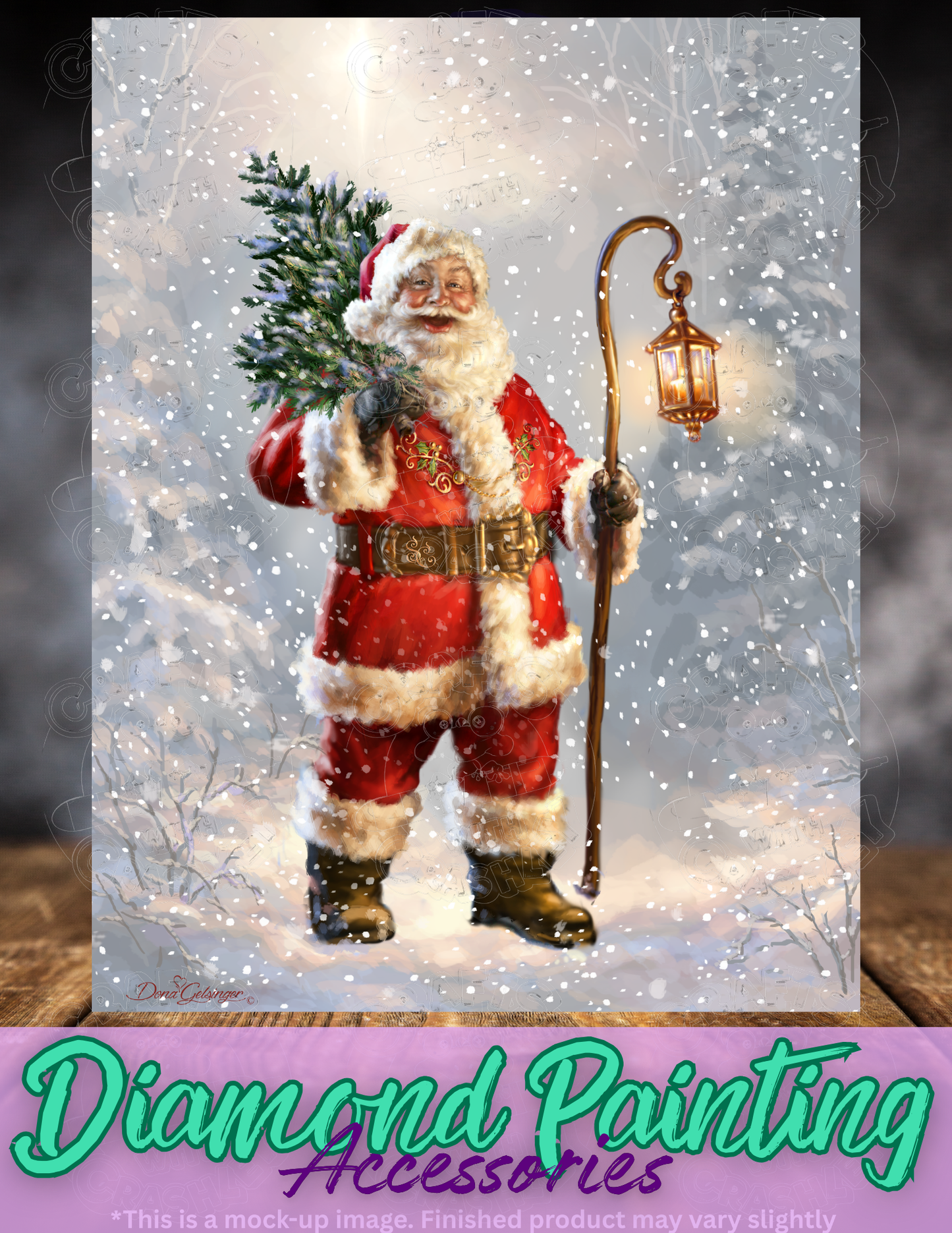 "Father Christmas" by ©Dona Gelsinger Premium Accessories for Diamond Painting