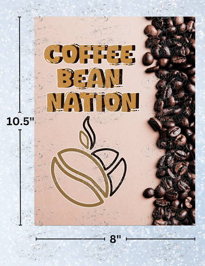 "Coffee Bean Logo" by Mrs Coffee Decorative Diamond Painting Release Papers