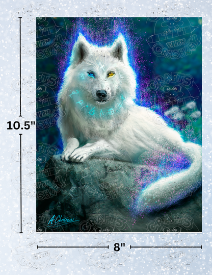 "Wolf Captuveri" By ©Anthony Christou Decorative Diamond Painting Release Papers