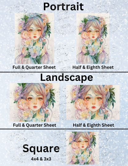 "Love, Tesse" by ©Margaret Morales Premium Decorative Release Papers for Diamond Painting