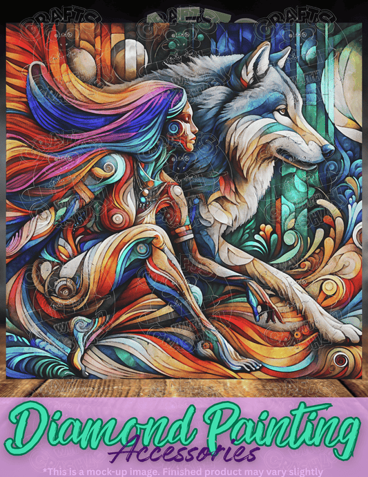 "Women Who Run with the Wolves" by ©Peggy Collins Premium Accessories for Diamond Painting