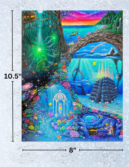 "Aquatic Dreams" by Becca Tindol Decorative Diamond Painting Release Papers