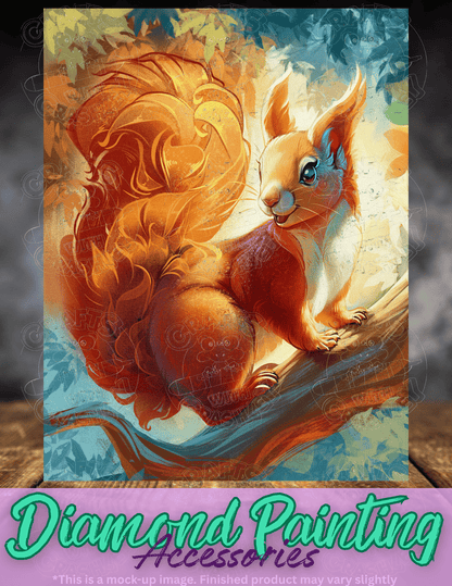 "Sunbeam the Squirrel" by ©Puffygator Premium Accessories for Diamond Painting