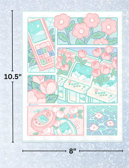 "90s" by ©Hiroko Hashimoto Decorative Diamond Painting Release Papers