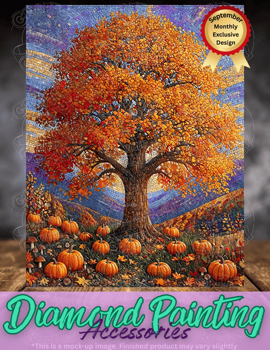 "Autumn's Majestic Mosaic" Premium Accessories for Diamond Painting