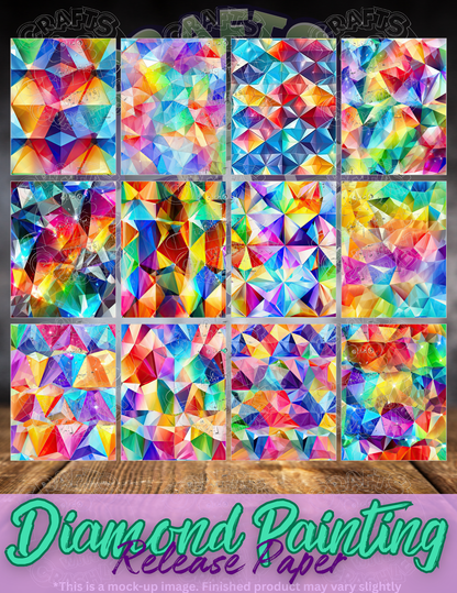 Rainbow Diamonds Combo Pack Premium Release Paper for Diamond Painting