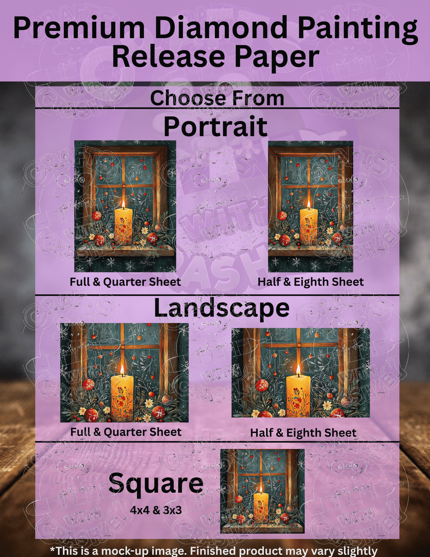 "Winter Glow Reflections" Premium Accessories for Diamond Painting