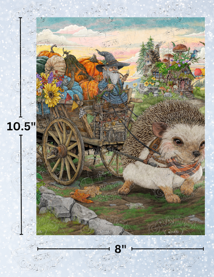 "To Market We Go, Harvest in Tow" by ©Cheryl Baker Premium Decorative Release Papers for Diamond Painting