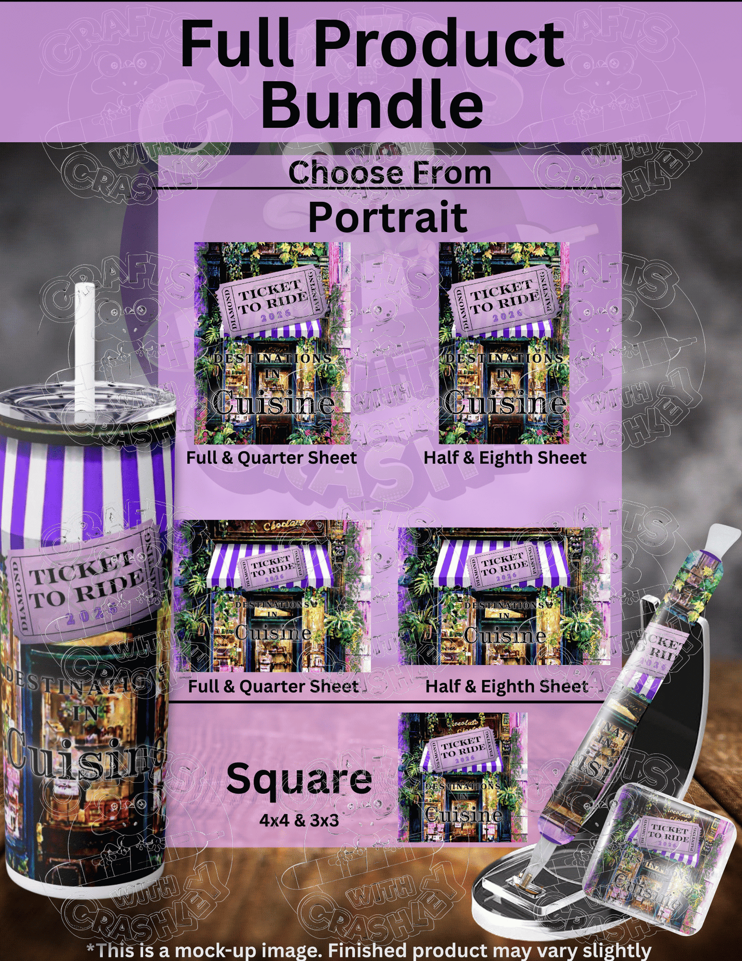 "Ticket to Ride 2026 Chocolatery" Premium Accessories for Diamond Painting