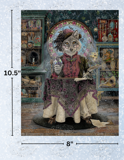 "Miss Eleanor the Mystic" by ©Cheryl Baker Premium Decorative Release Papers for Diamond Painting