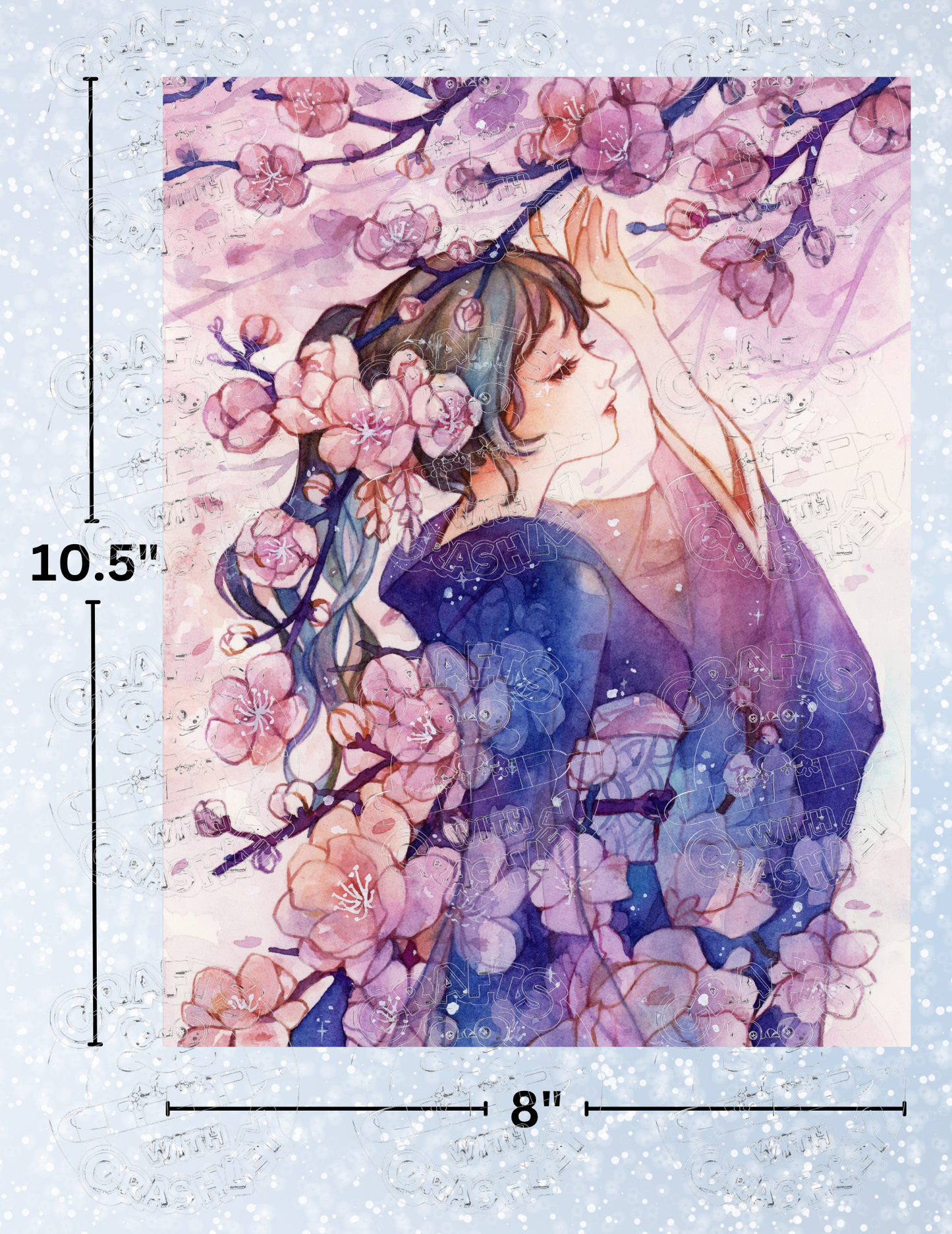 "Yumeko" by ©Margaret Morales Premium Decorative Release Papers for Diamond Painting