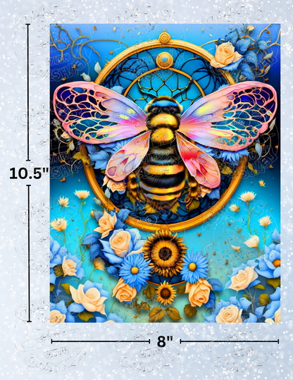 "Filigree Bee" by ©T.S. Larking Premium Decorative Release Papers for Diamond Painting