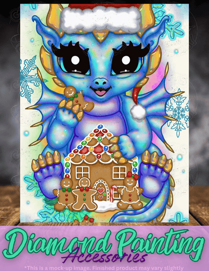 "Gingerbread Dragon" by ©Emma Casey Premium Accessories for Diamond Painting