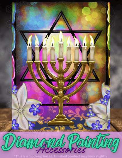 "Happy Hanukkah" by ©Emma Casey Premium Accessories for Diamond Painting