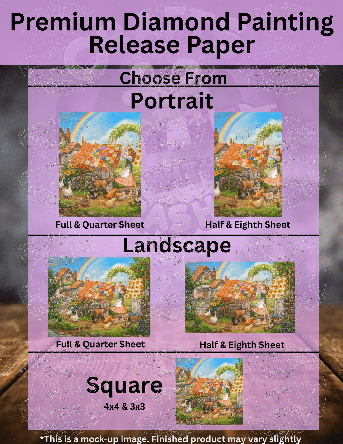 "Rainbow Quilt" by ©Ivy Dolamore Premium Accessories for Diamond Painting