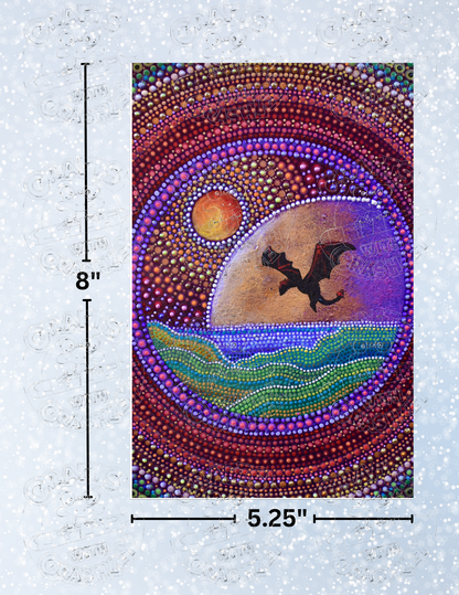 "Rainbow Flight" by ©Deborah Malcolm Decorative Diamond Painting Release Papers