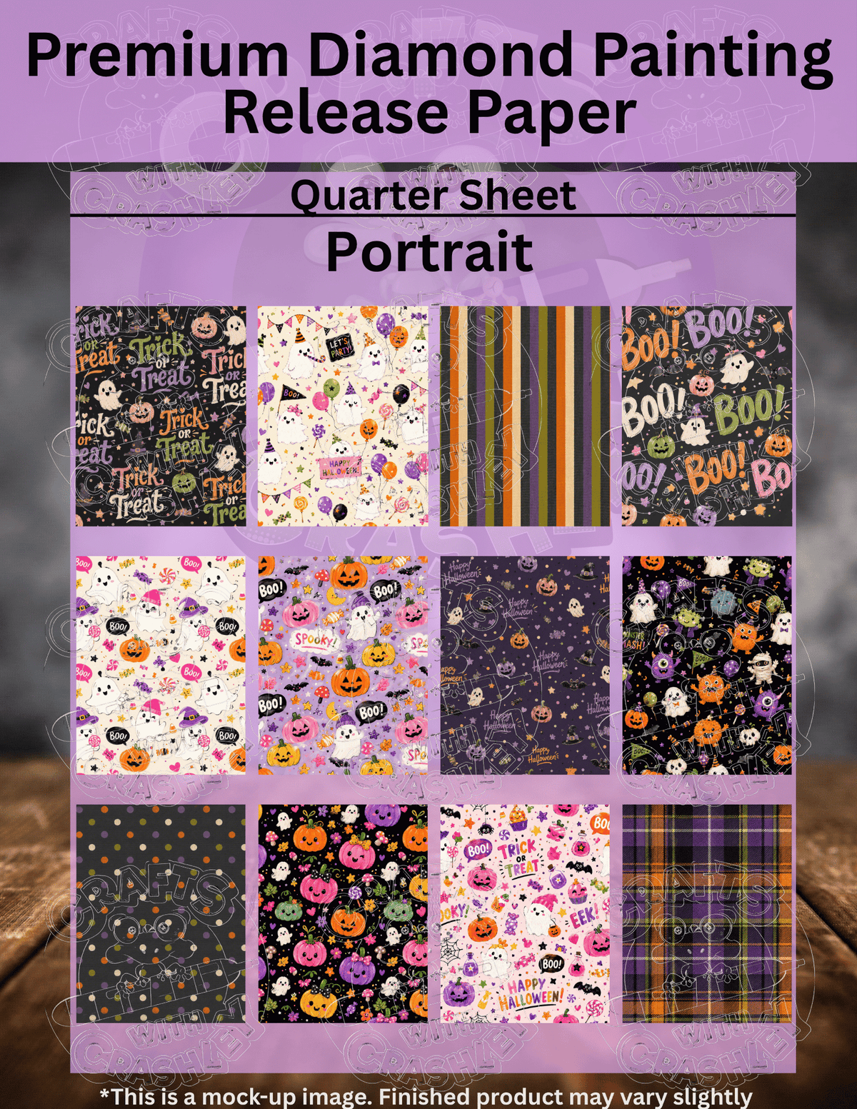 Halloween Time Combo Pack Premium Release Paper for Diamond Painting
