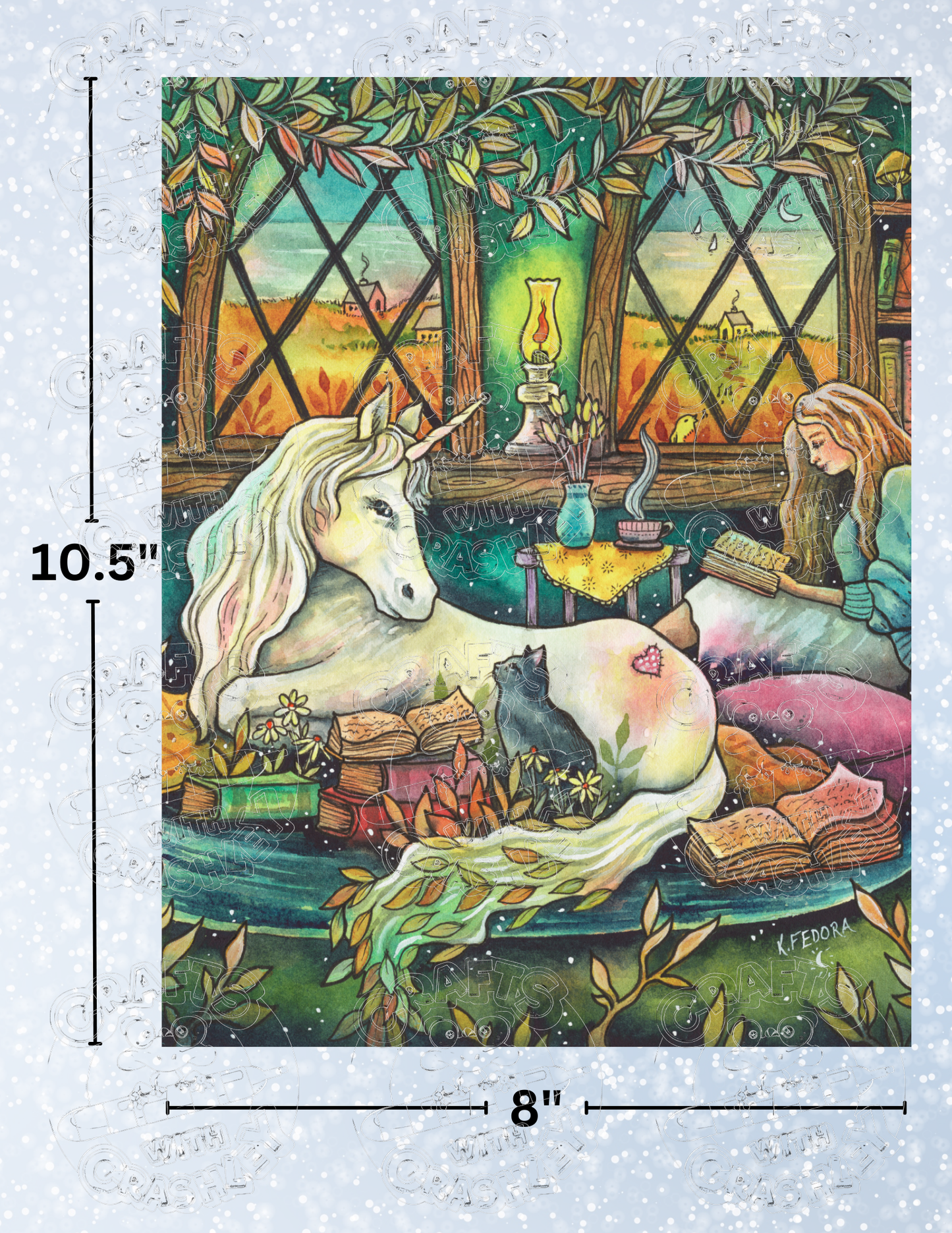 "Imagine Unicorns" by ©Kat Fedora Premium Decorative Release Papers for Diamond Painting