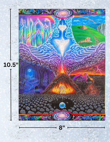 "Escaping the Illusion of Hell" by ©Becca Tindol Premium Decorative Release Papers for Diamond Painting