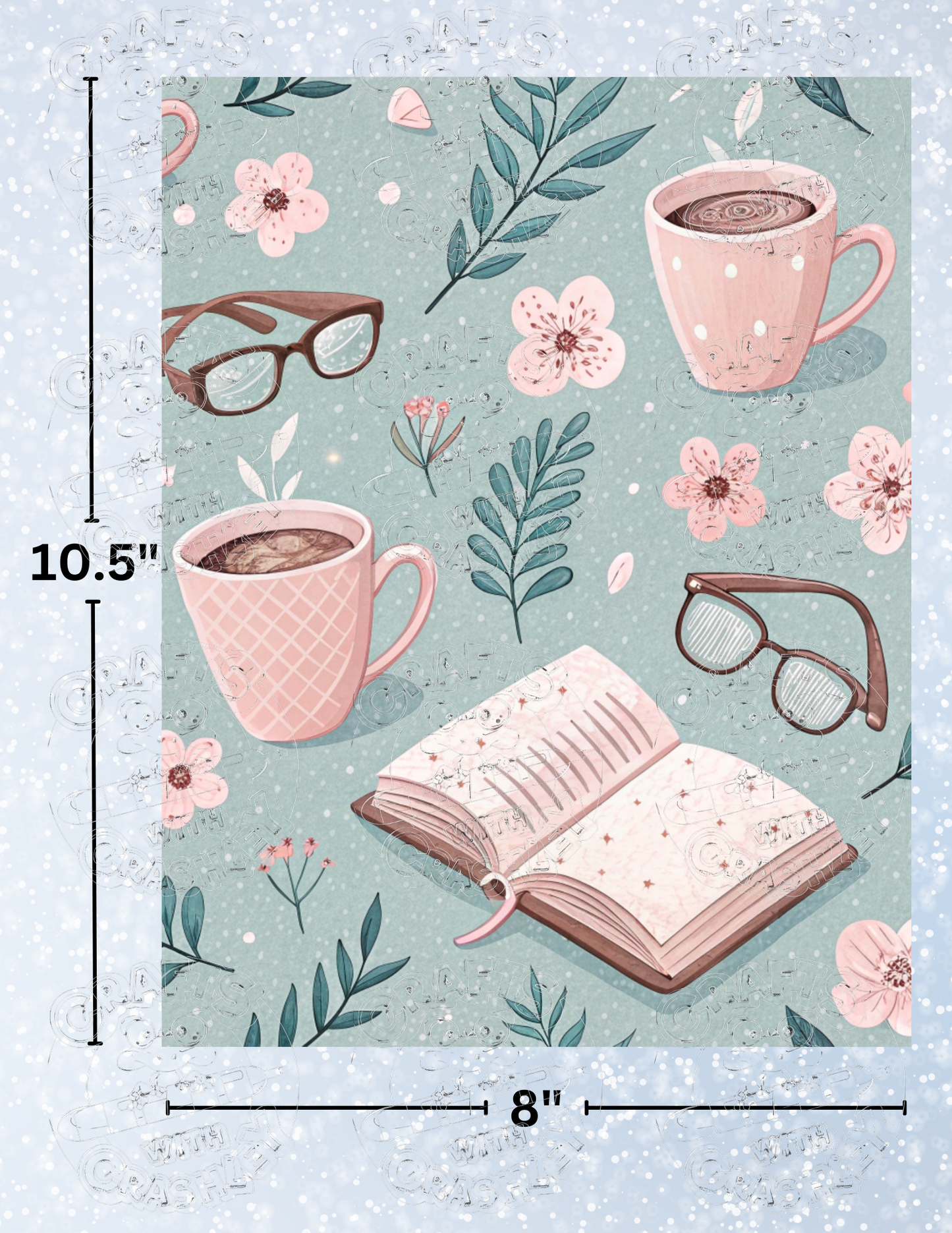 "Coffee & Books" Premium Decorative Release Papers for Diamond Painting