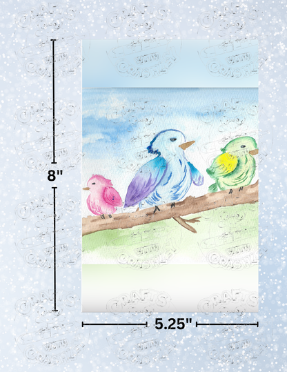 "Online Dating Birds" By Crafting Journey Decorative Diamond Painting Release Papers