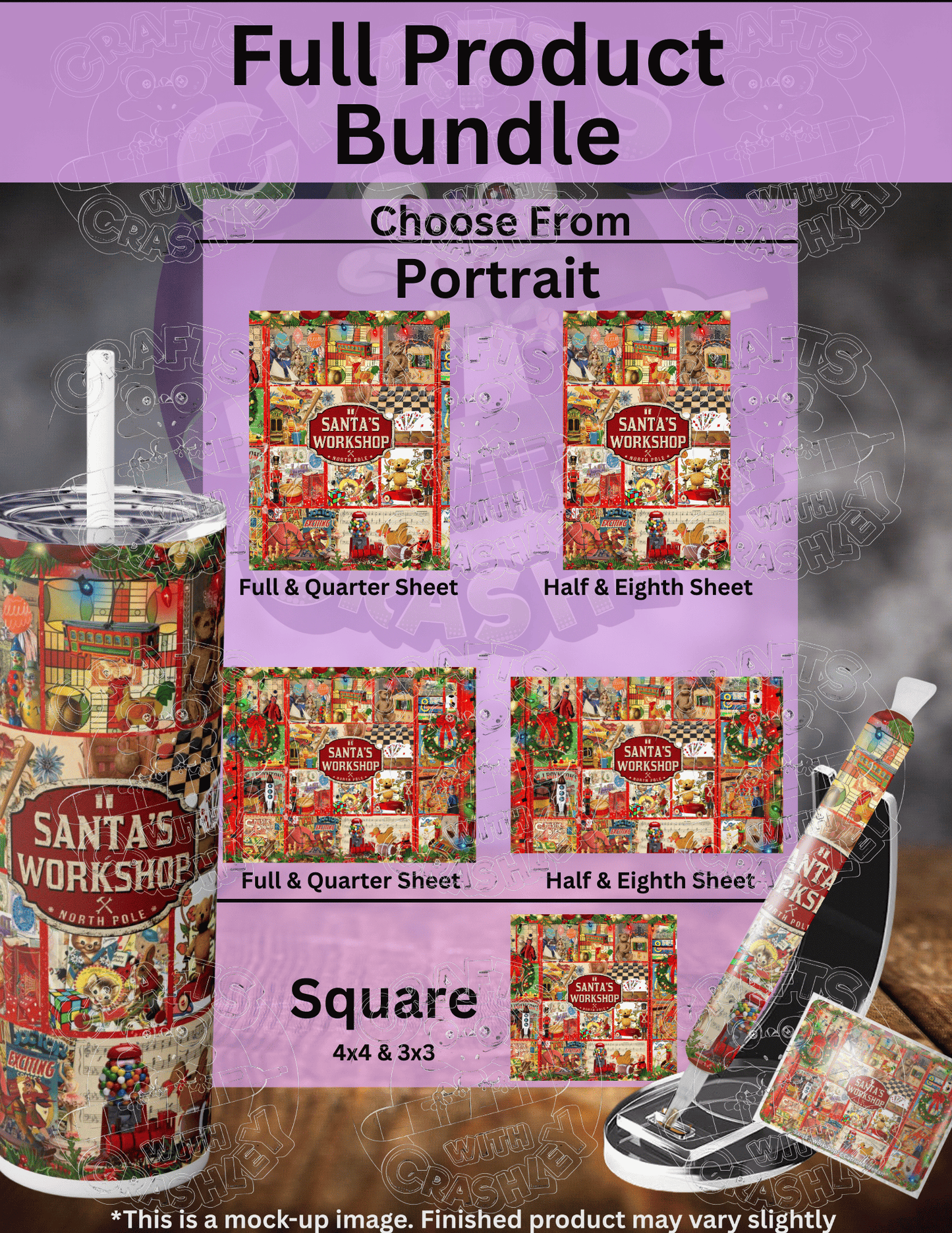 "Santa's Workshop" by ©Catriona Crehan Premium Accessories for Diamond Painting