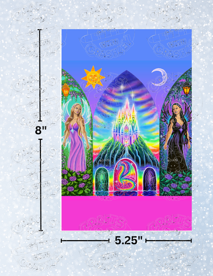 "Windows of Enchantment" by Becca Tindol Decorative Diamond Painting Release Papers