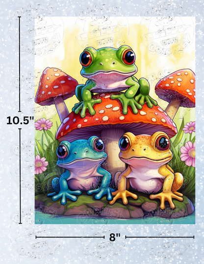 "Frog Friends" by ©Auclair Studio Premium Decorative Release Papers for Diamond Painting