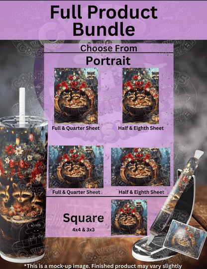 "Raccoon Christmas" by ©Claudia McKinney Premium Accessories for Diamond Painting