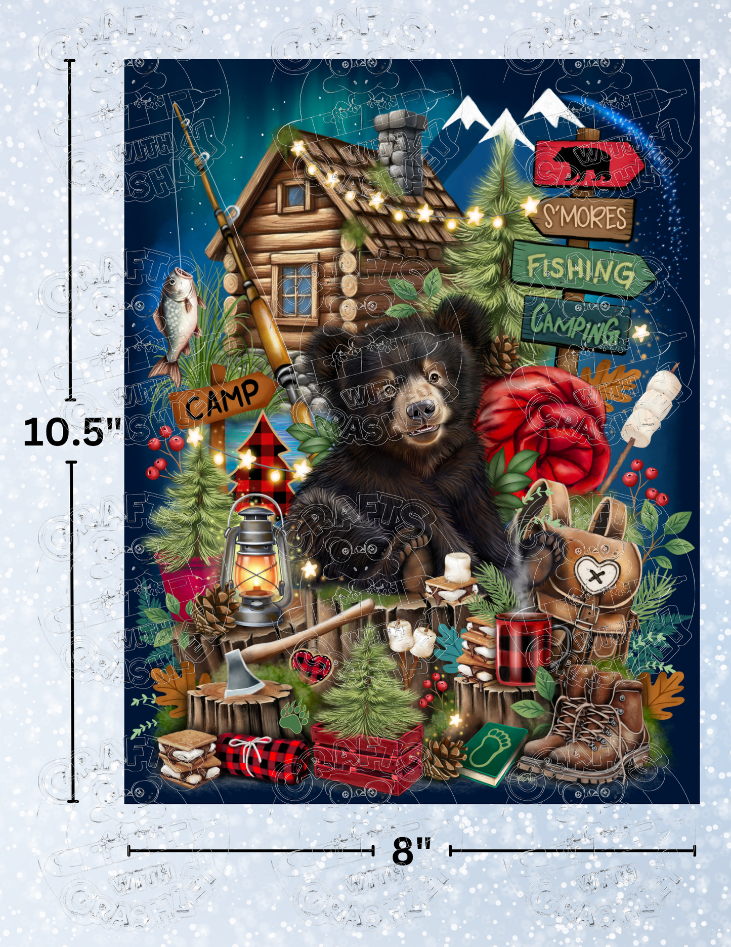 "Camping Companion" by ©Sheena Pike Premium Decorative Release Papers for Diamond Painting