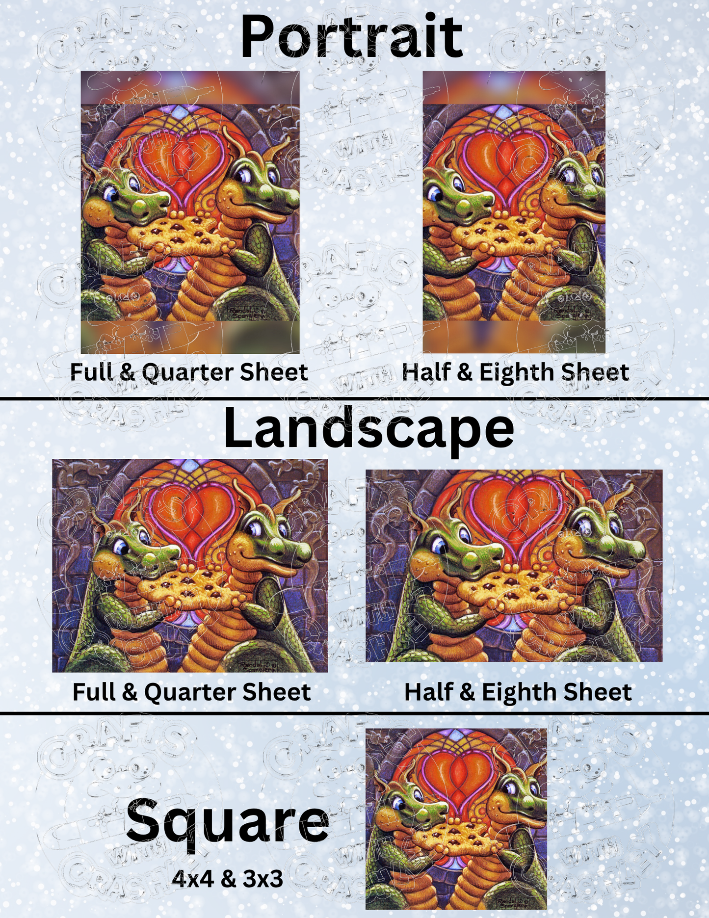 "It Tastes Better When We Share" by ©Randal Spangler Premium Decorative Release Papers for Diamond Painting