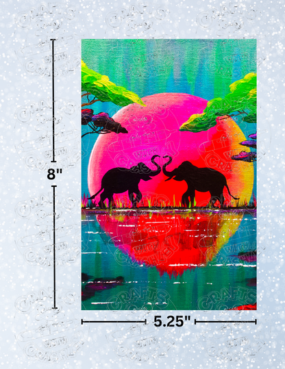 "Before the Stroll" by ©Deborah Malcolm Decorative Diamond Painting Release Papers