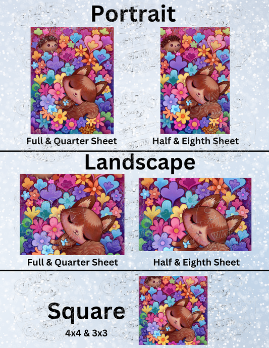 "Flower Nap" by ©Jeremiah Ketner Premium Decorative Release Papers for Diamond Painting