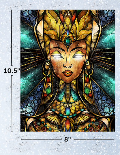 "Nefertiti" by ©Mandie Manzano Premium Decorative Release Papers for Diamond Painting