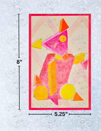 "Bear Geometric Abstract" by Kaleena Kollmeier Decorative Diamond Painting Release Papers