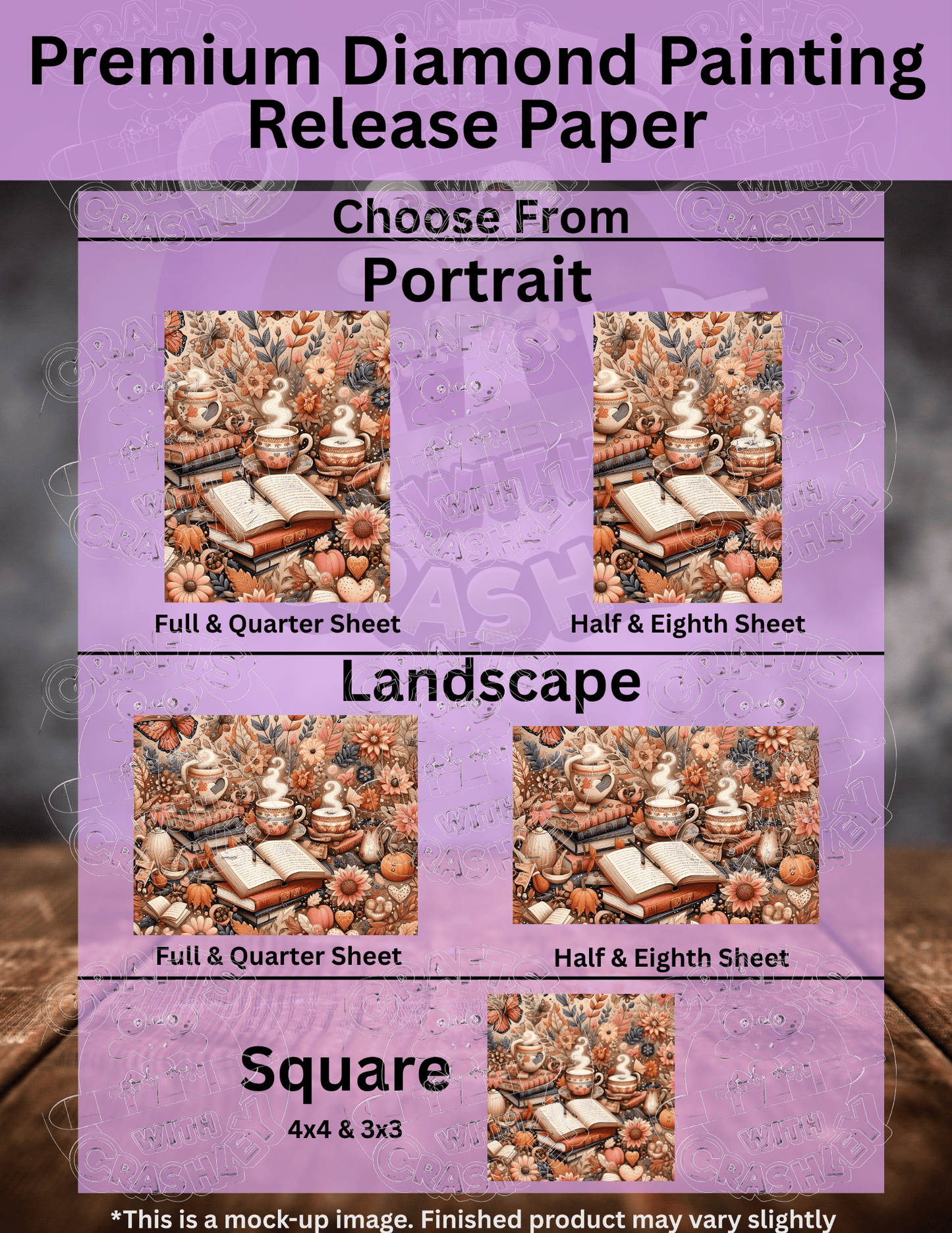 "Autumn Book Stack" Premium Accessories for Diamond Painting