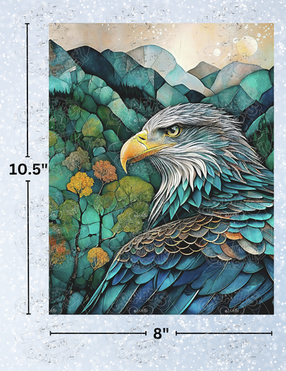 "Eagle Lookout" by ©Peggy Collins Premium Decorative Release Papers for Diamond Painting