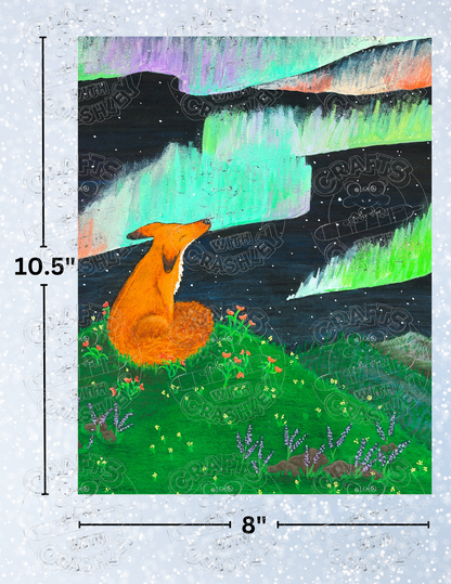 "Foxy Neon Night" by ©Courtney Lyons Premium Decorative Release Papers for Diamond Painting