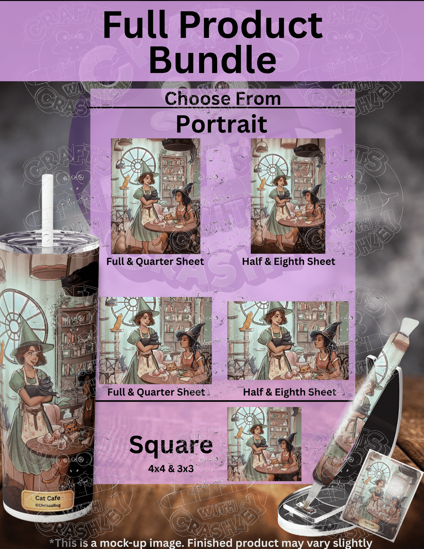 "Cat Cafe" by ©ChrissaBug Premium Accessories for Diamond Painting