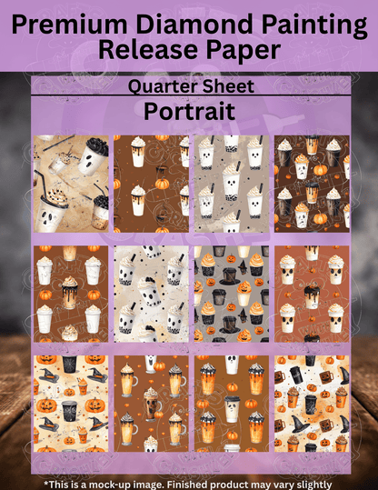 Halloween Drinks Combo Pack Premium Release Paper for Diamond Painting