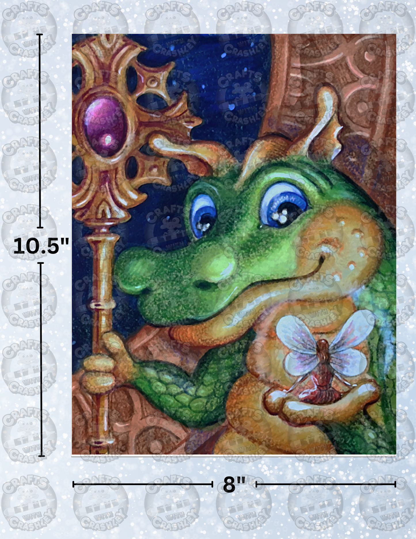 "A Fairy Friend" By ©Randal Spangler Decorative Diamond Painting Release Papers