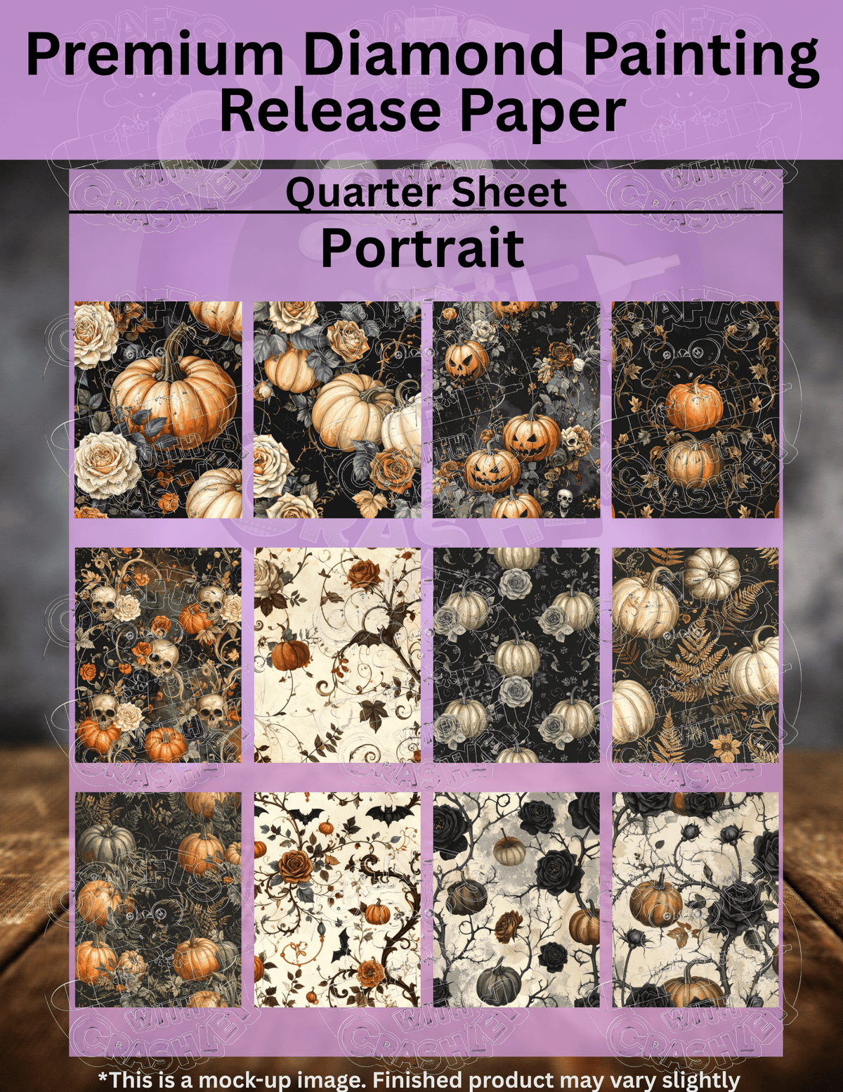 Vintage Halloween Combo Pack Premium Release Paper for Diamond Painting