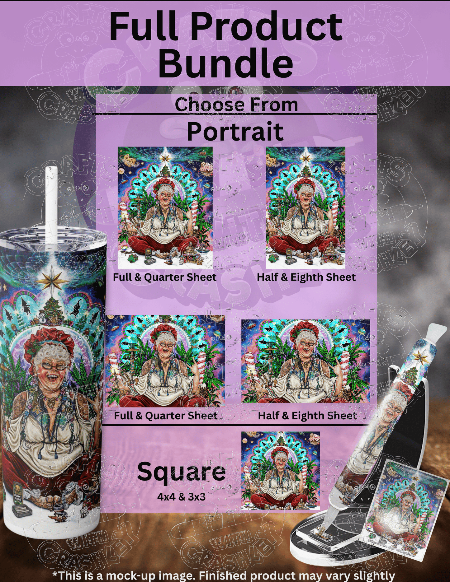 "Bohemian Mrs Claus" by ©Cheryl Baker Premium Accessories for Diamond Painting