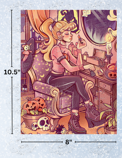 "Halloween Bedroom" by ©Mrs Butter D Premium Decorative Release Papers for Diamond Painting