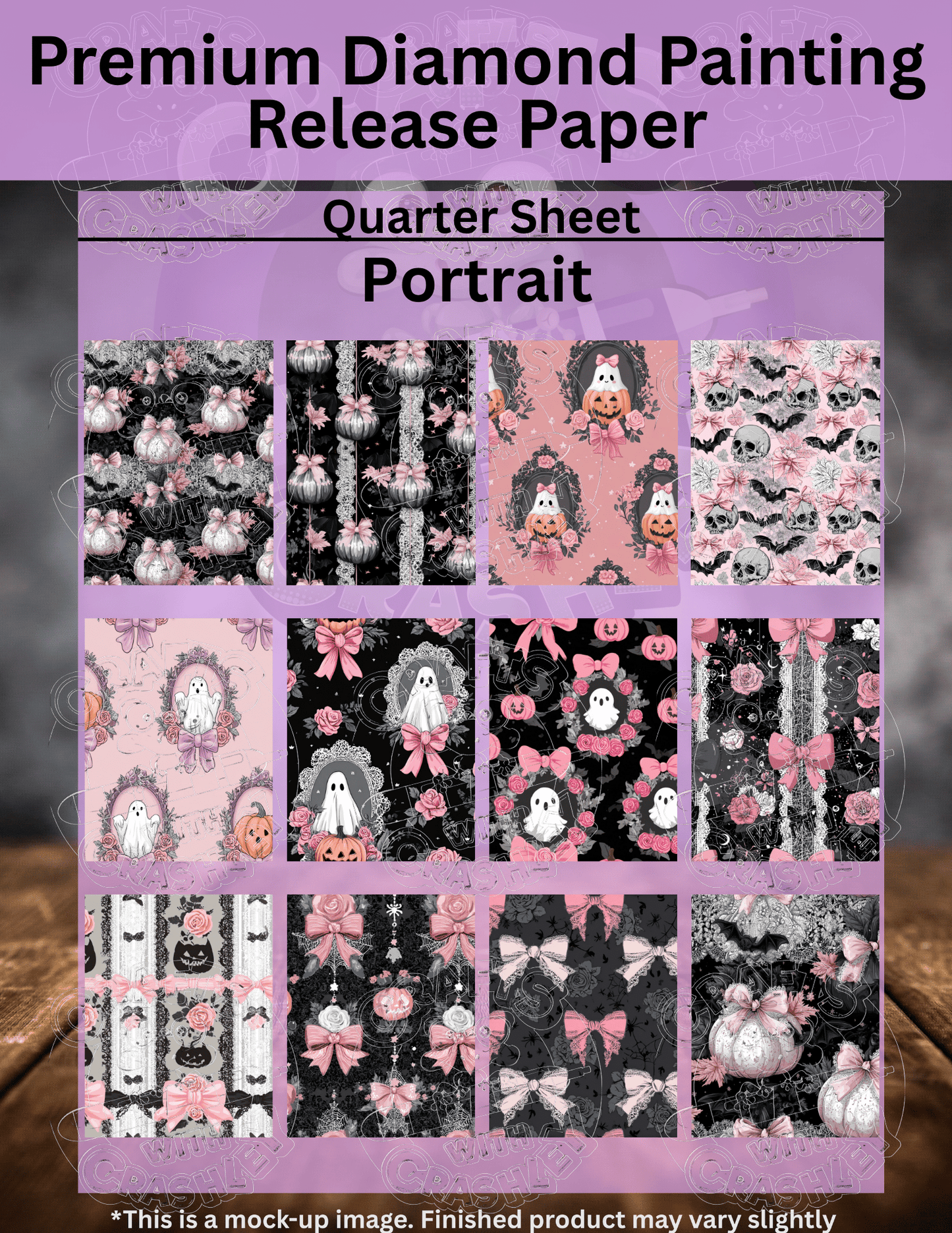 Gothic Pink Combo Pack Premium Release Paper for Diamond Painting