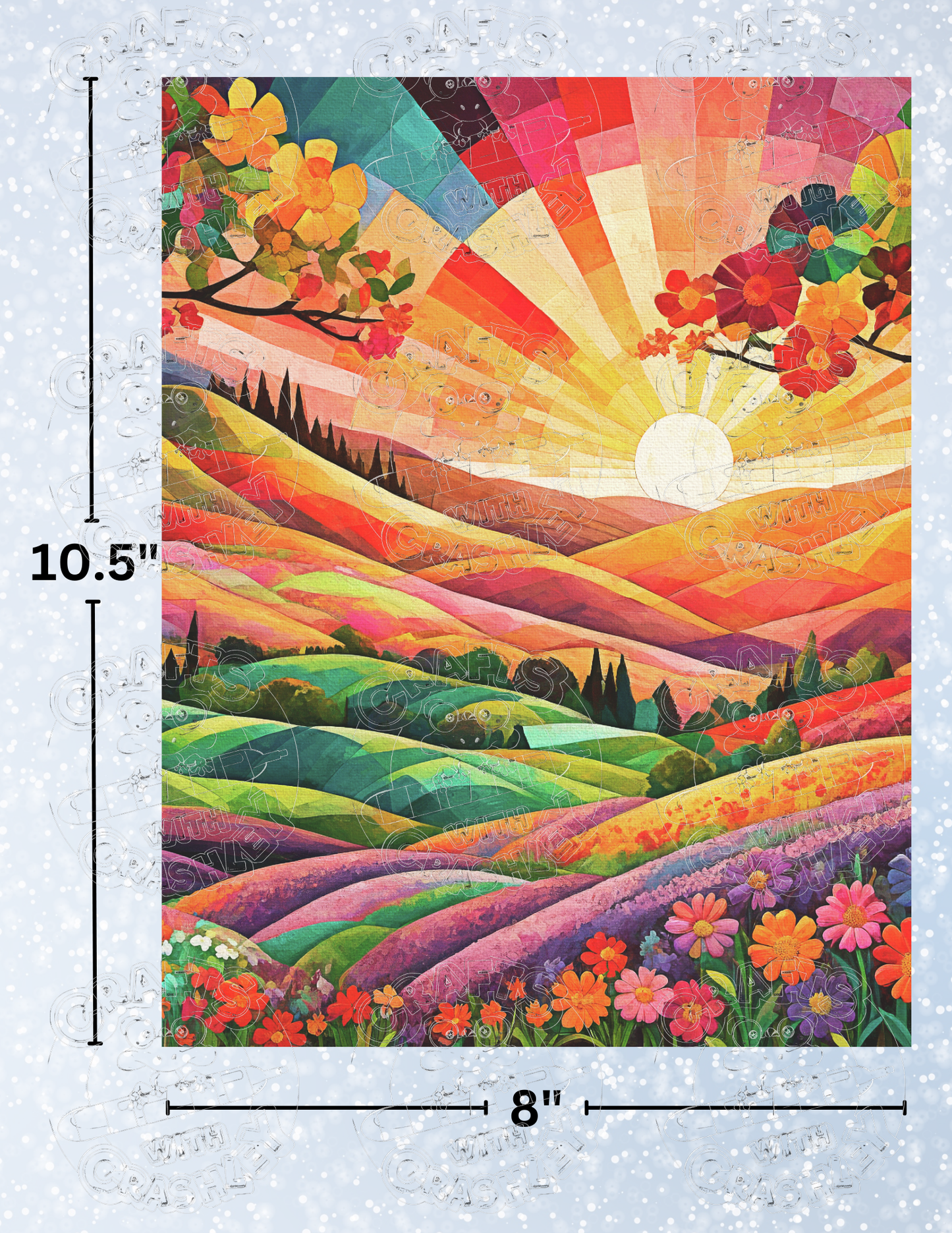 "Dawn in Utopia" by ©Peggy Collins Premium Decorative Release Papers for Diamond Painting