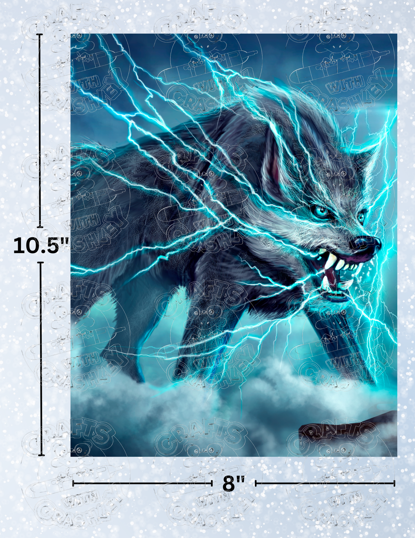 "Raiju Beast God" by ©Anthony Christou Premium Decorative Release Papers for Diamond Painting