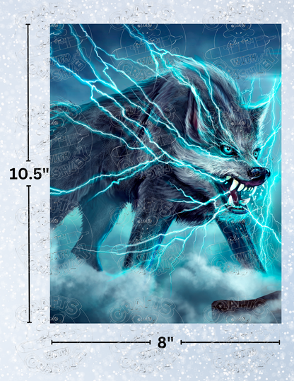 "Raiju Beast God" by ©Anthony Christou Premium Decorative Release Papers for Diamond Painting