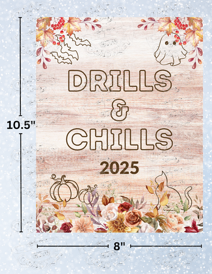 "Drills and Chills 2025" Premium Decorative Release Papers for Diamond Painting