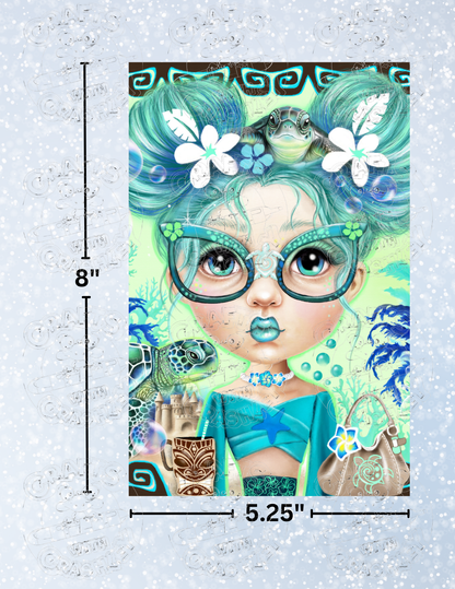 "Sea Turtle Sierra" by ©Sheena Pike Decorative Diamond Painting Release Papers